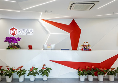 杭州妙聚網絡游戲公司辦公室裝修設計案例